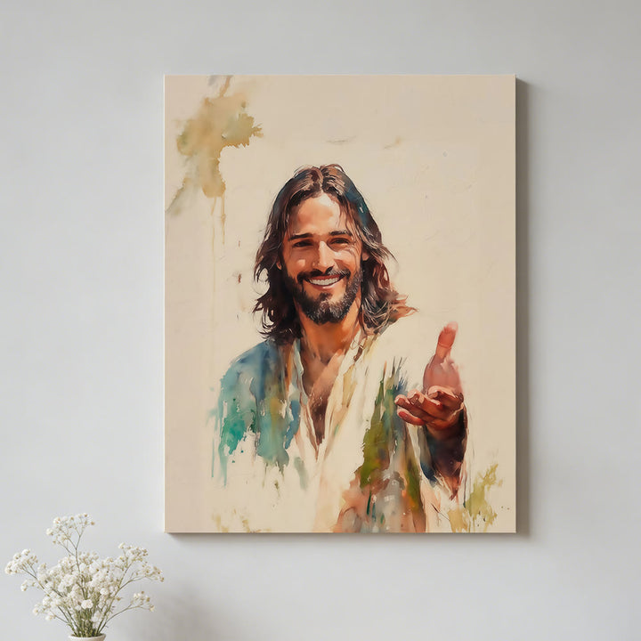 Christianartworkshop Jesus Outstretched Hand Wall Art Prints: A Symbol of His Inviting Grace - image 1
