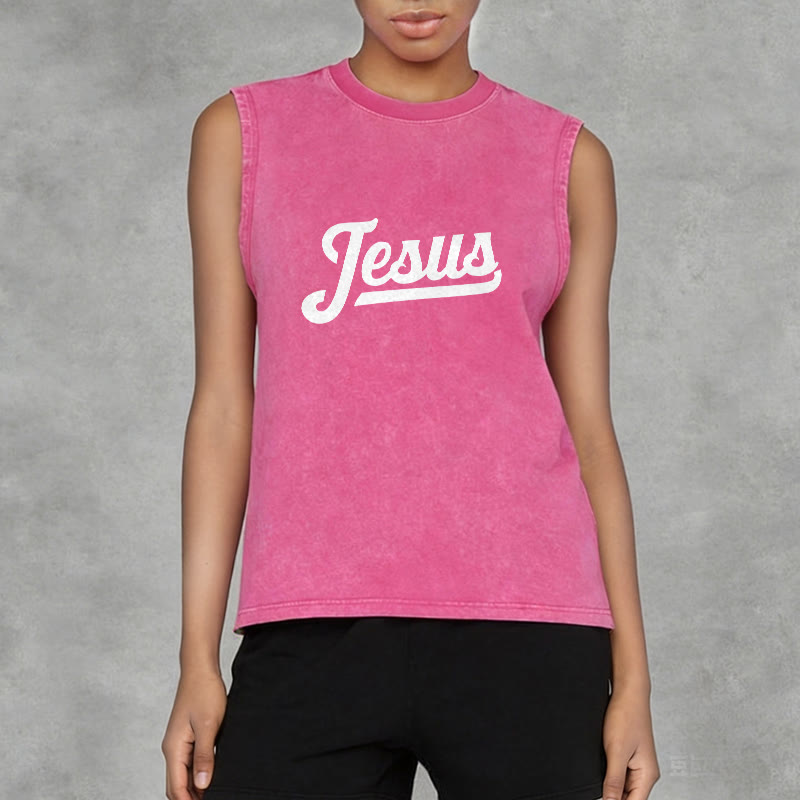 Christianartworkshop Jesus: Crown of Thorns Sketch Unisex Washed Tank Top - image 19