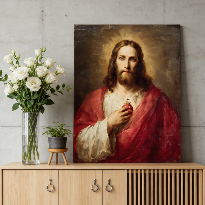 Christianartworkshop Sacred Heart of Jesus Wall Art Print: A Symbol of Divine Love and Redemption - image 2