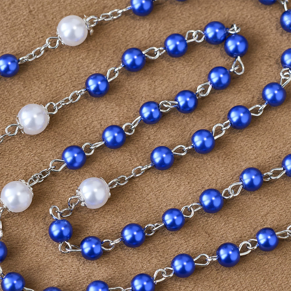 Christianartworkshop Devotional Rosary with Storage Box: Our Lady Medal and Crucifix for Prayerful Reflection - image 4