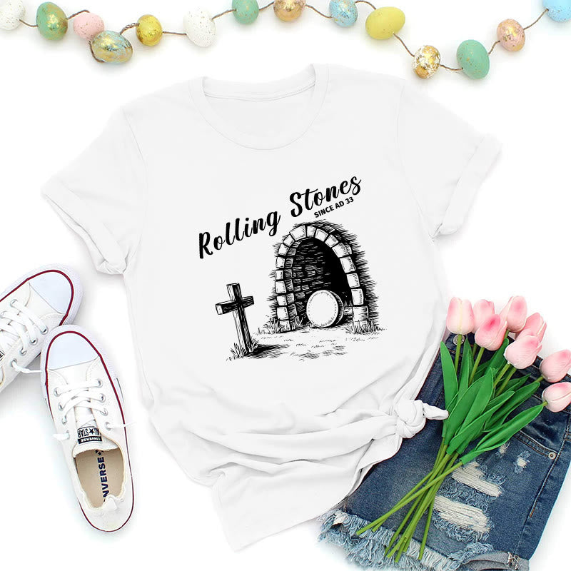 Christianartworkshop Rolling Stones Resurrection Premium T-Shirt - White - 2XL - image 3