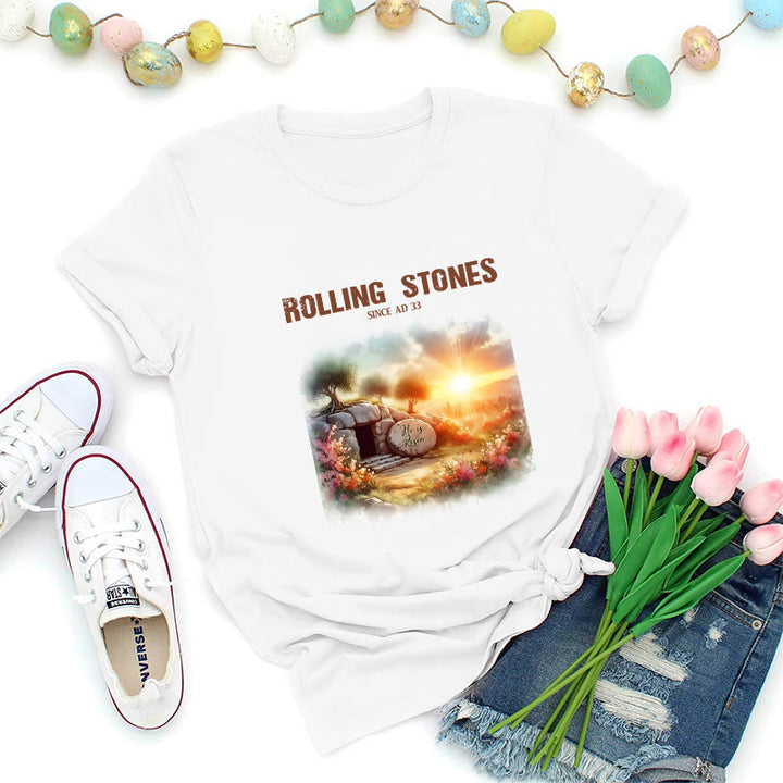 Christianartworkshop Faith-Inspired Rolling Stones T-Shirt - White - 2XL - image 4