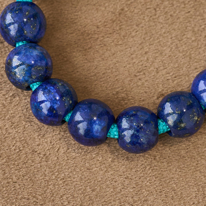 Christianartworkshop Lapis Lazuli Paracord Pocket Rosary with St. Michael Guardian - image 5