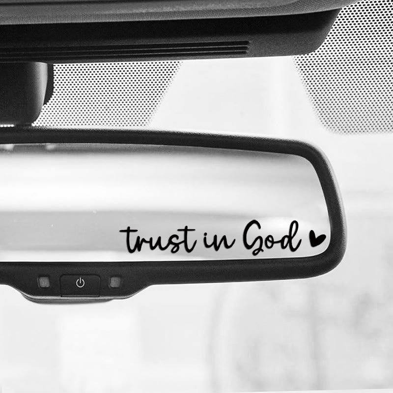 Christianartworkshop Trust in God Heart Accent Car Sticker: A Sacred Nudge to Pray on Every Journey - image 1