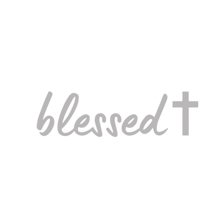 Christianartworkshop Blessed Cross Accent Car Sticker: A Sacred Symbol of Prayer for Daily Travel - Silver - Set of 10 - image 13