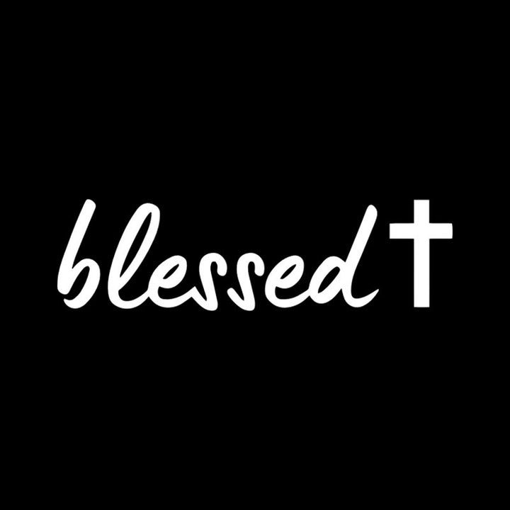 Christianartworkshop Blessed Cross Accent Car Sticker: A Sacred Symbol of Prayer for Daily Travel - image 4