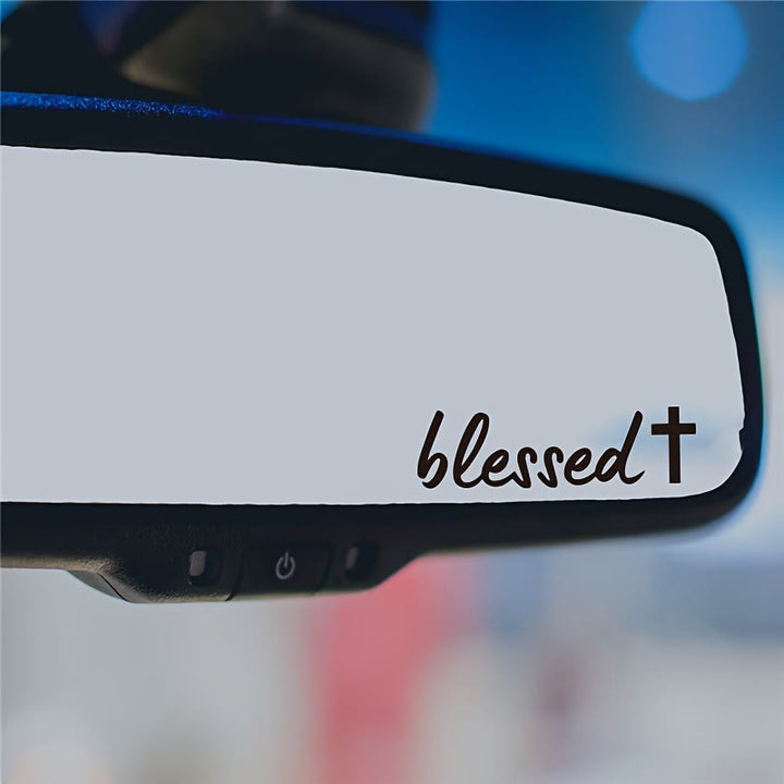 Christianartworkshop Blessed Cross Accent Car Sticker: A Sacred Symbol of Prayer for Daily Travel - image 5