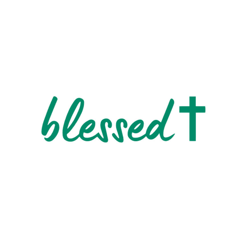 Christianartworkshop Blessed Cross Accent Car Sticker: A Sacred Symbol of Prayer for Daily Travel - Green - Set of 10 - image 11