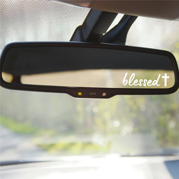 Christianartworkshop Blessed Cross Accent Car Sticker: A Sacred Symbol of Prayer for Daily Travel - image 3