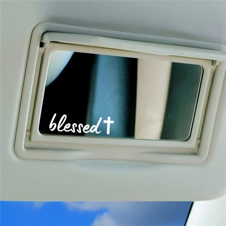 Christianartworkshop Blessed Cross Accent Car Sticker: A Sacred Symbol of Prayer for Daily Travel - image 2
