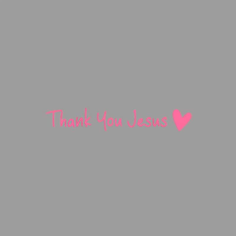 Christianartworkshop Thank You Jesus Heart Car Sticker: A Symbol of Grateful Faith for Vehicle Decor - image 6
