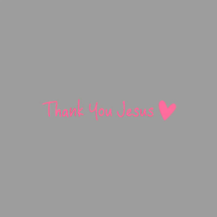Christianartworkshop Thank You Jesus Heart Car Sticker: A Symbol of Grateful Faith for Vehicle Decor - image 6