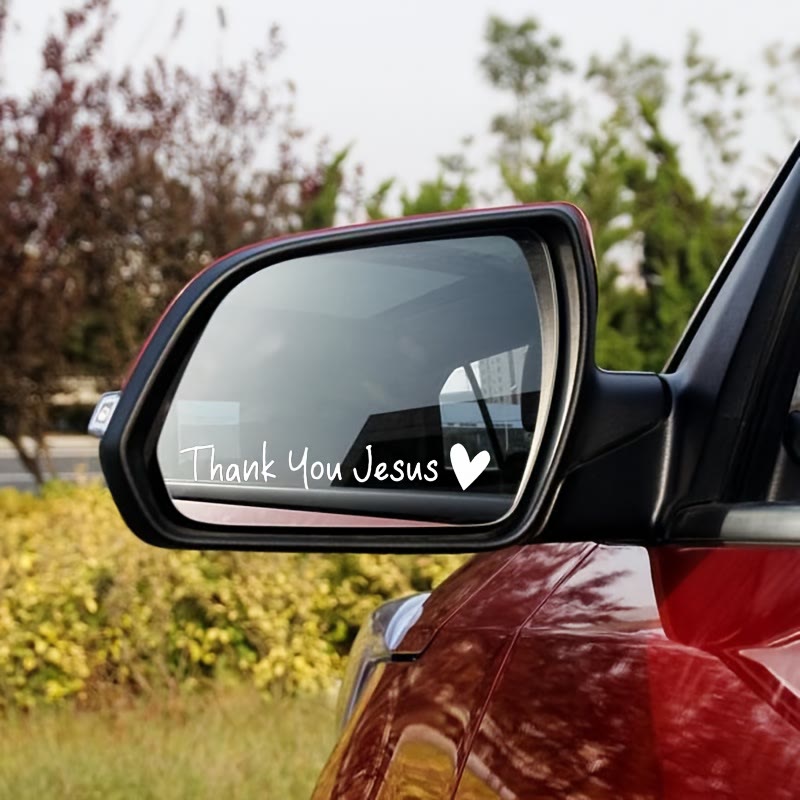 Christianartworkshop Thank You Jesus Heart Car Sticker: A Symbol of Grateful Faith for Vehicle Decor - image 2