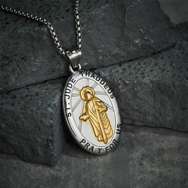 Christianartworkshop St. Jude Thaddeus Pendant Necklace - image 5