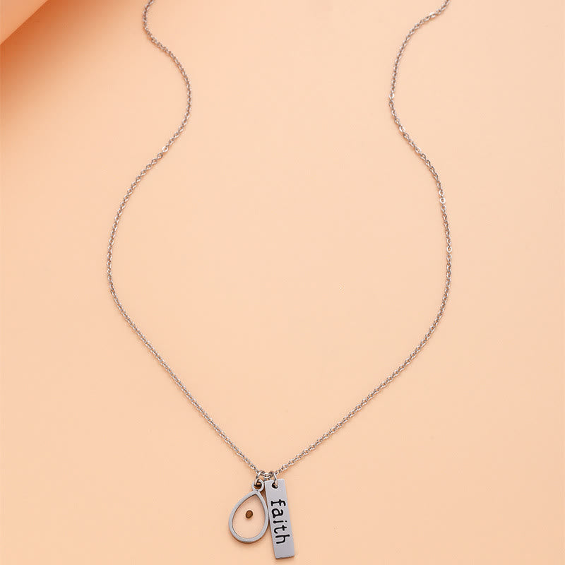 Christianartworkshop Heart & Tear Drop Mustard Seed Faith Necklace: A Symbol of Tiny yet Powerful Faith - image 6