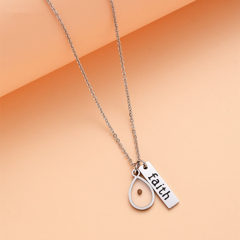 Christianartworkshop Heart & Tear Drop Mustard Seed Faith Necklace: A Symbol of Tiny yet Powerful Faith - image 7