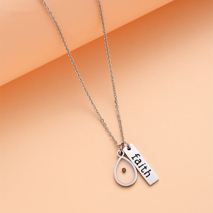 Christianartworkshop Heart & Tear Drop Mustard Seed Faith Necklace: A Symbol of Tiny yet Powerful Faith - image 7