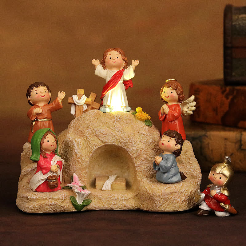 Christianartworkshop Luminous Easter Cartoon Figure Ornament: Symbol of Hope and New Beginnings - Easter - image 0