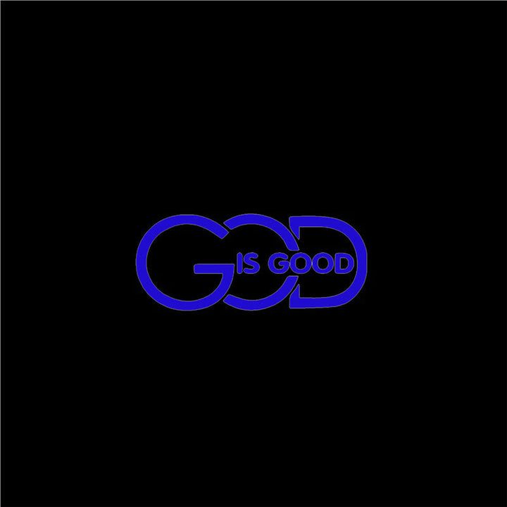 Christianartworkshop GOD IS GOOD Car Decal: Symbol of Faith and Blessing on the Road - Blue - 10pcs - image 11