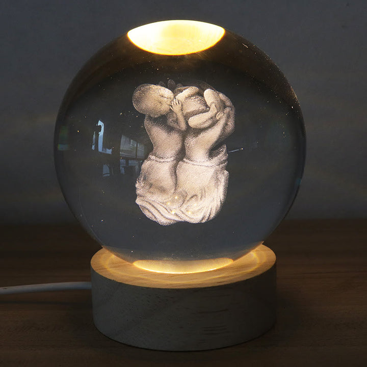 Christianartworkshop Luminous Sacred Imagery Crystal Sphere: Symbol of Divine Light and Grace - K - 8CM Ball - image 10