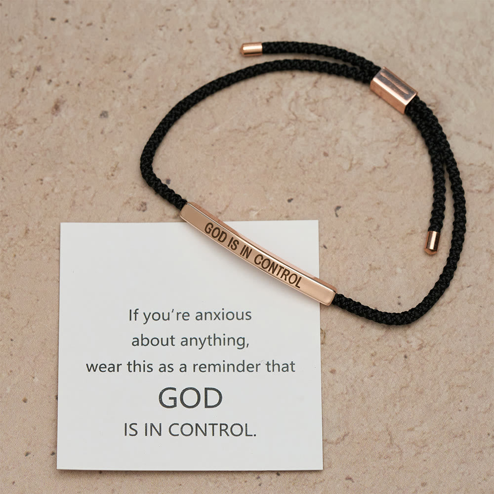 Christianartworkshop God Is in Control Faith Bracelet: A Symbol of Trust & Wedding Blessing - image 17