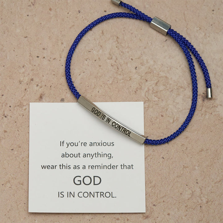Christianartworkshop God Is in Control Faith Bracelet: A Symbol of Trust & Wedding Blessing - image 3