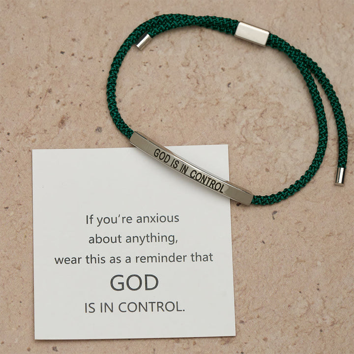 Christianartworkshop God Is in Control Faith Bracelet: A Symbol of Trust & Wedding Blessing - image 7