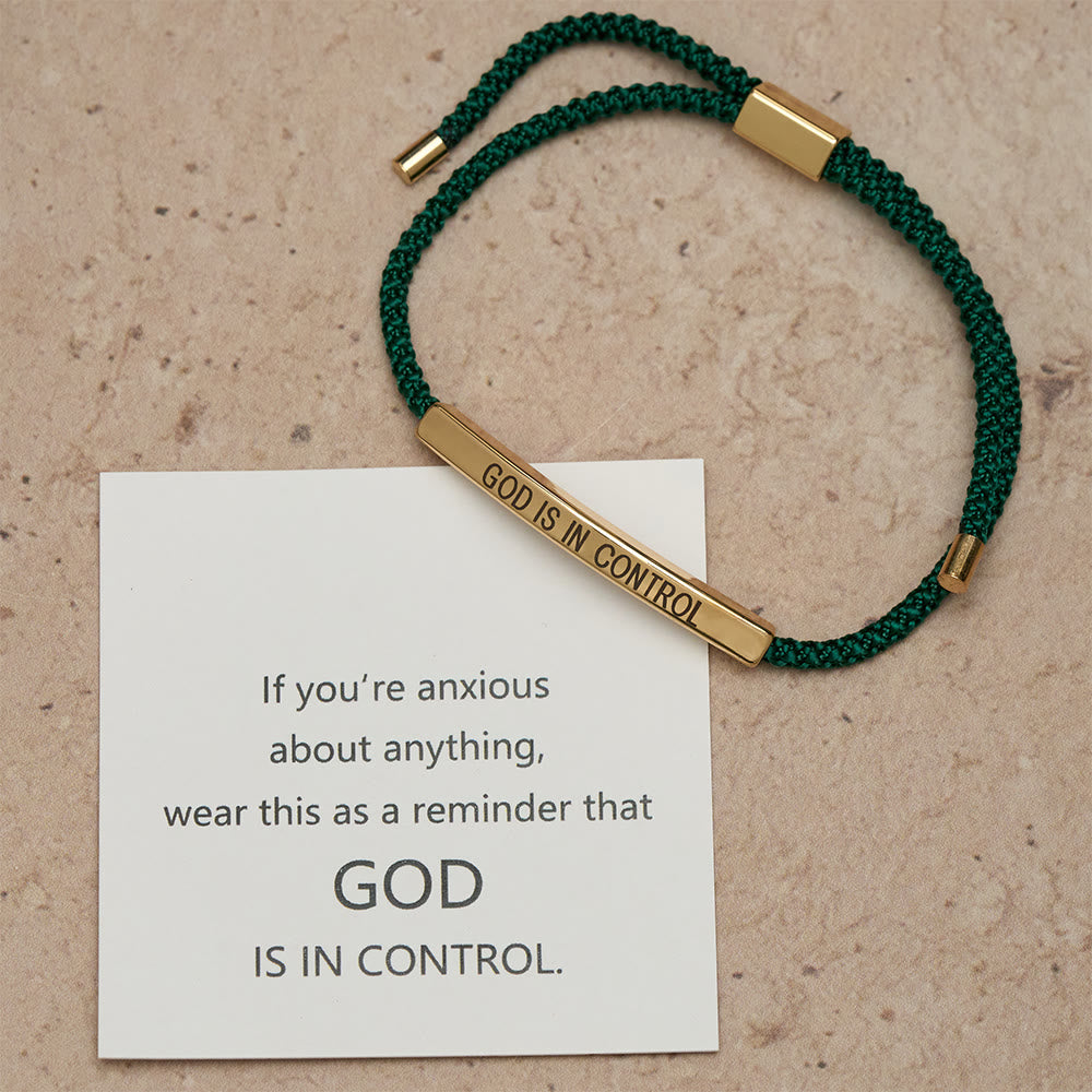 Christianartworkshop God Is in Control Faith Bracelet: A Symbol of Trust & Wedding Blessing - image 15