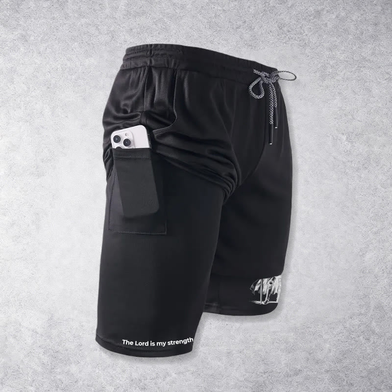 Christianartworkshop The Lord Is My Strength and Shield Knight Performance Shorts - image 17