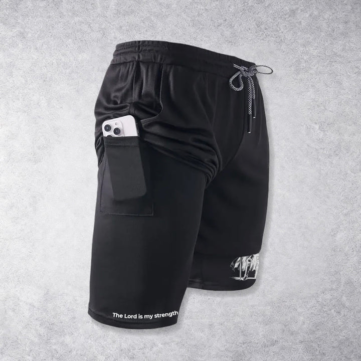 Christianartworkshop The Lord Is My Strength and Shield Knight Performance Shorts - image 17