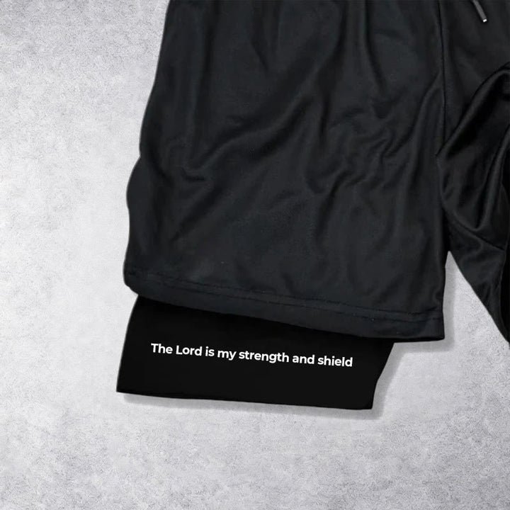 Christianartworkshop The Lord Is My Strength and Shield Knight Performance Shorts - image 16