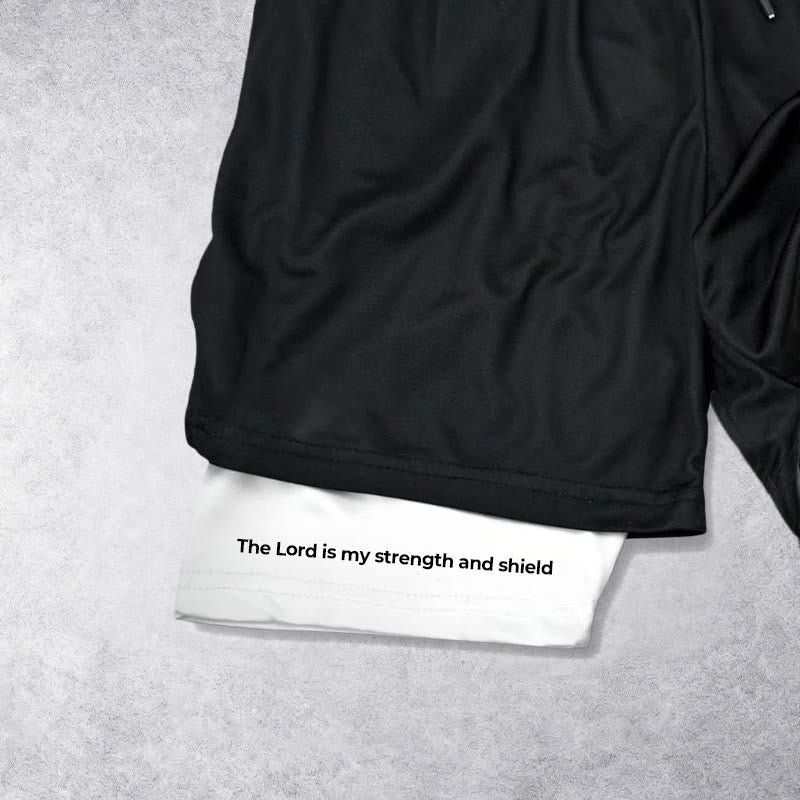 Christianartworkshop The Lord Is My Strength and Shield Knight Performance Shorts - image 7
