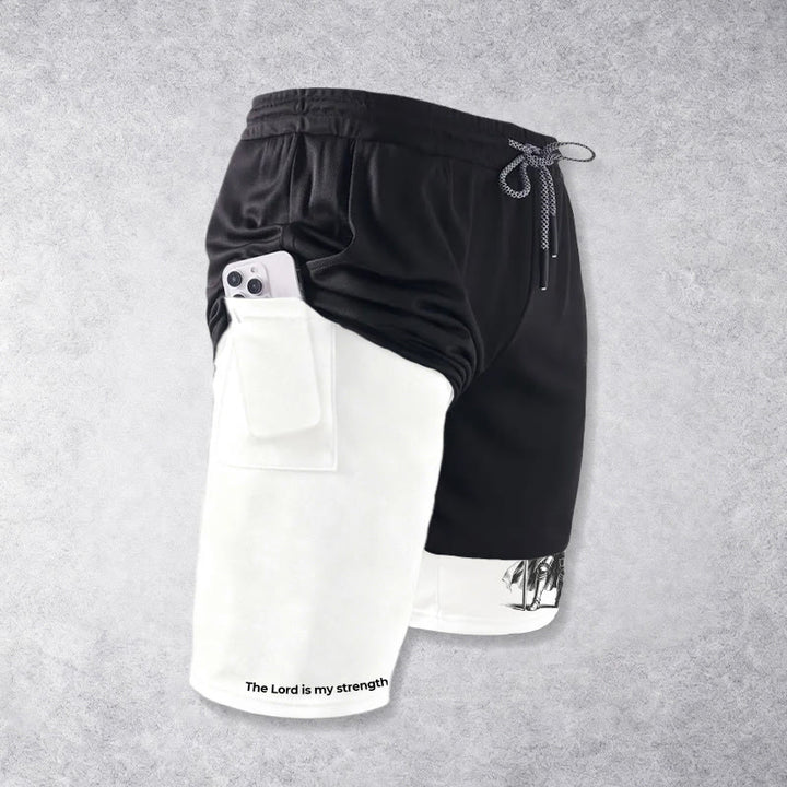 Christianartworkshop The Lord Is My Strength and Shield Knight Performance Shorts - image 8