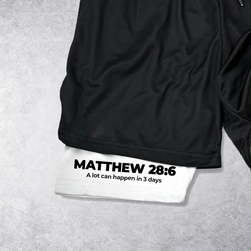 Christianartworkshop Matthew 28:6 He Is Risen Resurrection Performance Shorts - image 7