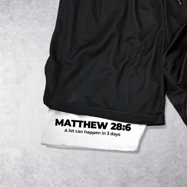 Christianartworkshop Matthew 28:6 He Is Risen Resurrection Performance Shorts - image 7