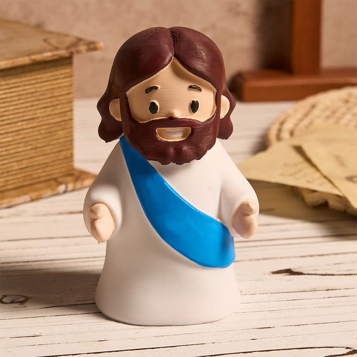 Christianartworkshop Glowing Jesus Tap Light Easter Ornament: Merge Playful Charm with His Care - image 23