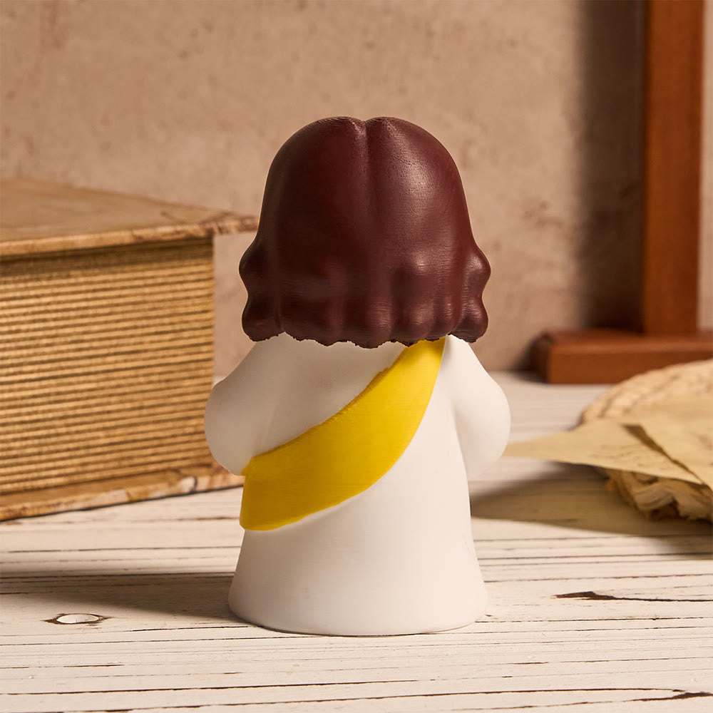 Christianartworkshop Glowing Jesus Tap Light Easter Ornament: Merge Playful Charm with His Care - image 15