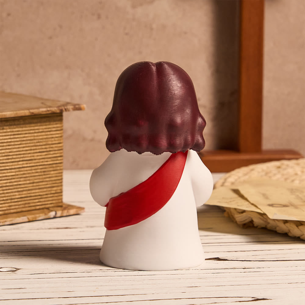 Christianartworkshop Glowing Jesus Tap Light Easter Ornament: Merge Playful Charm with His Care - image 8