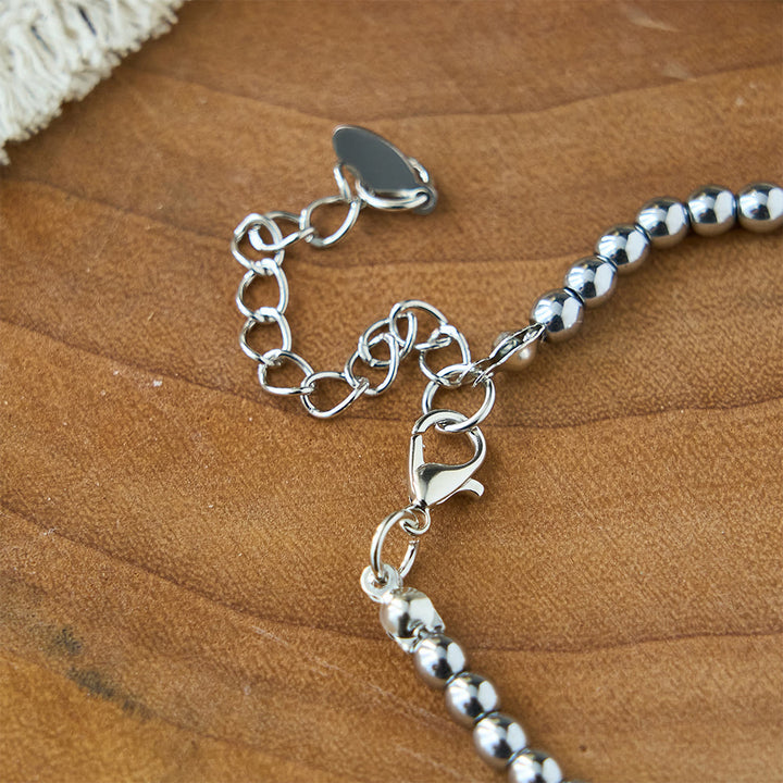 Christianartworkshop Strength & Courage Engraved Beaded Bracelet: A Symbol of Divine Strength & Courage - image 5