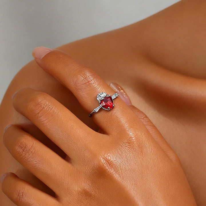 Christianartworkshop Sacred Heart Crystal Ring: A Symbol of Christ’s Unconditional Love - image 5