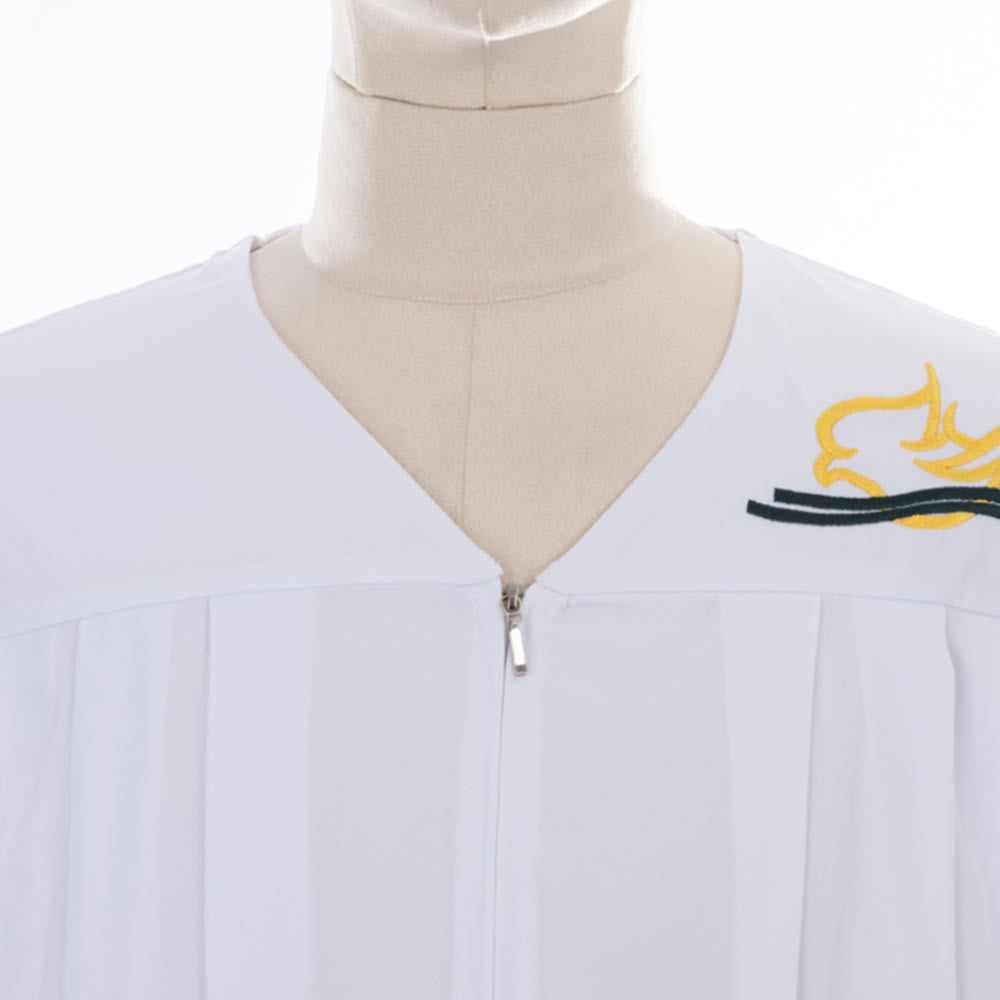 Christianartworkshop Dove of the Holy Spirit Clergy Robe in White: Embrace Purity and Divine Peace - image 5