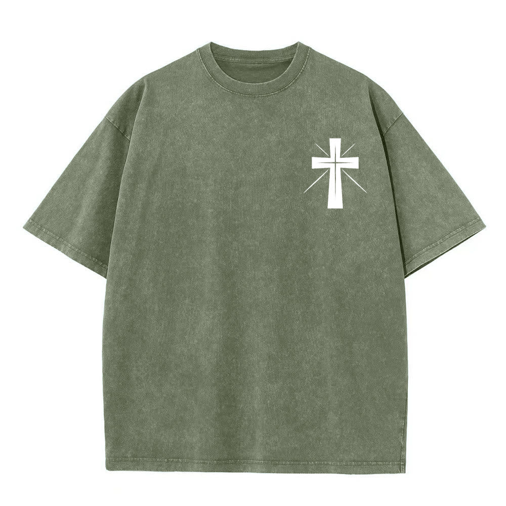 Christianartworkshop Seek First the Kingdom of God Unisex Washed T-Shirt - image 11