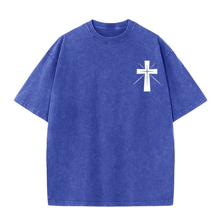 Christianartworkshop Seek First the Kingdom of God Unisex Washed T-Shirt - image 20