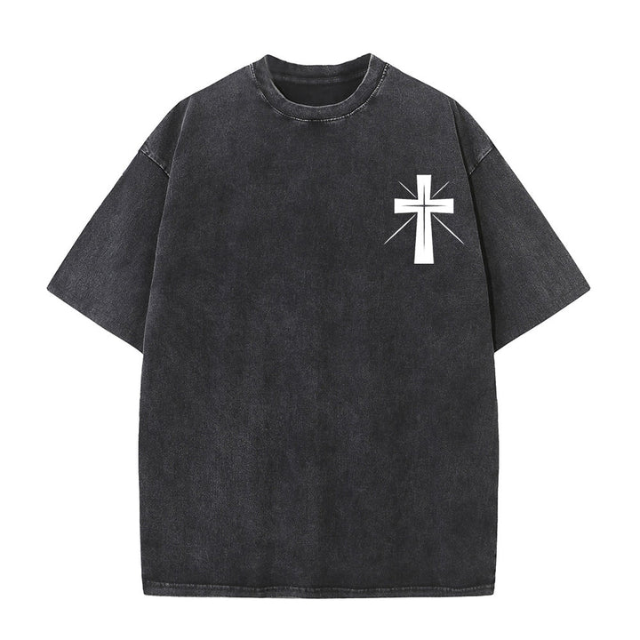 Christianartworkshop Seek First the Kingdom of God Unisex Washed T-Shirt - image 2