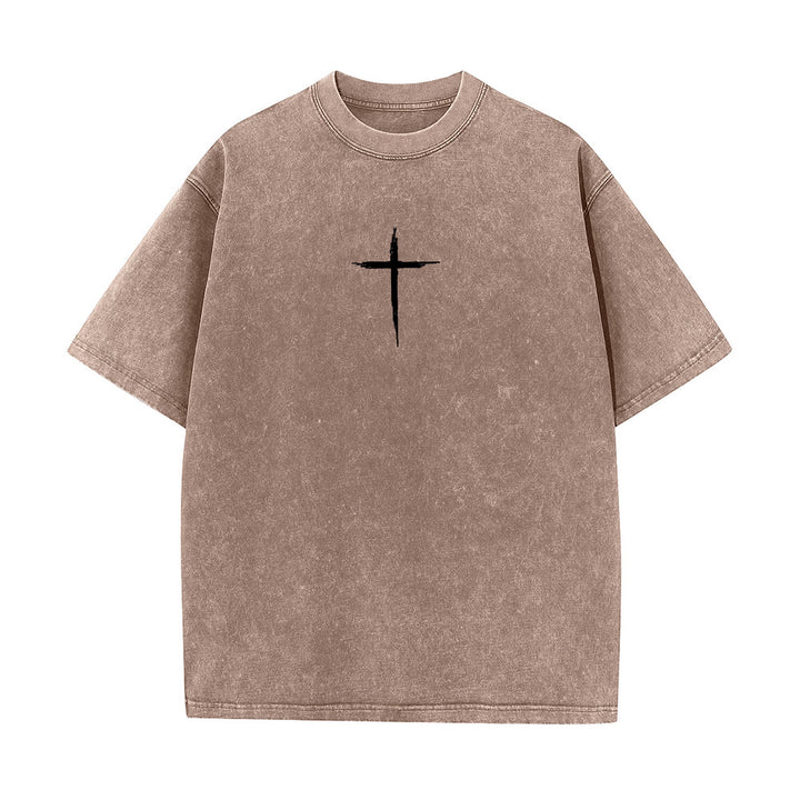 Christianartworkshop Repent For The Kingdom Of Heaven Unisex Washed T-Shirt - image 14