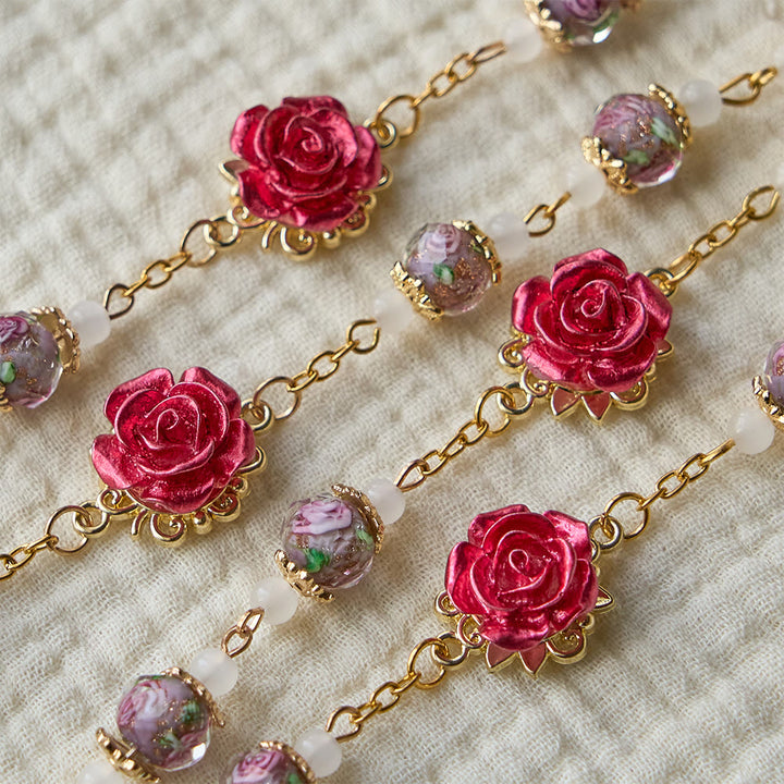 Christianartworkshop Rose Accent Devotion Rosary with Sacred Heart: Gentle Faith for Daily Prayer - image 12