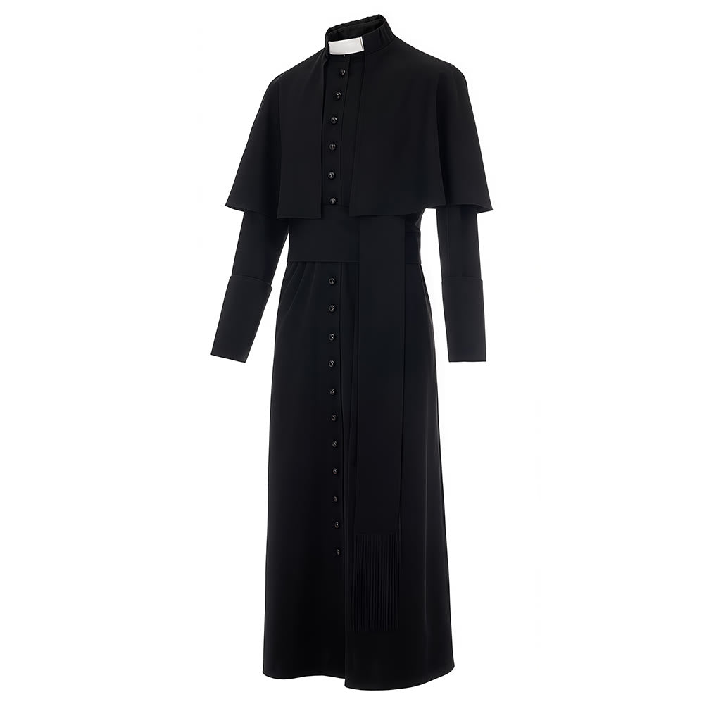 Christianartworkshop Multicolor Ceremonial Roman Soutane Cassock: Medieval Priest Aesthetics - image 5