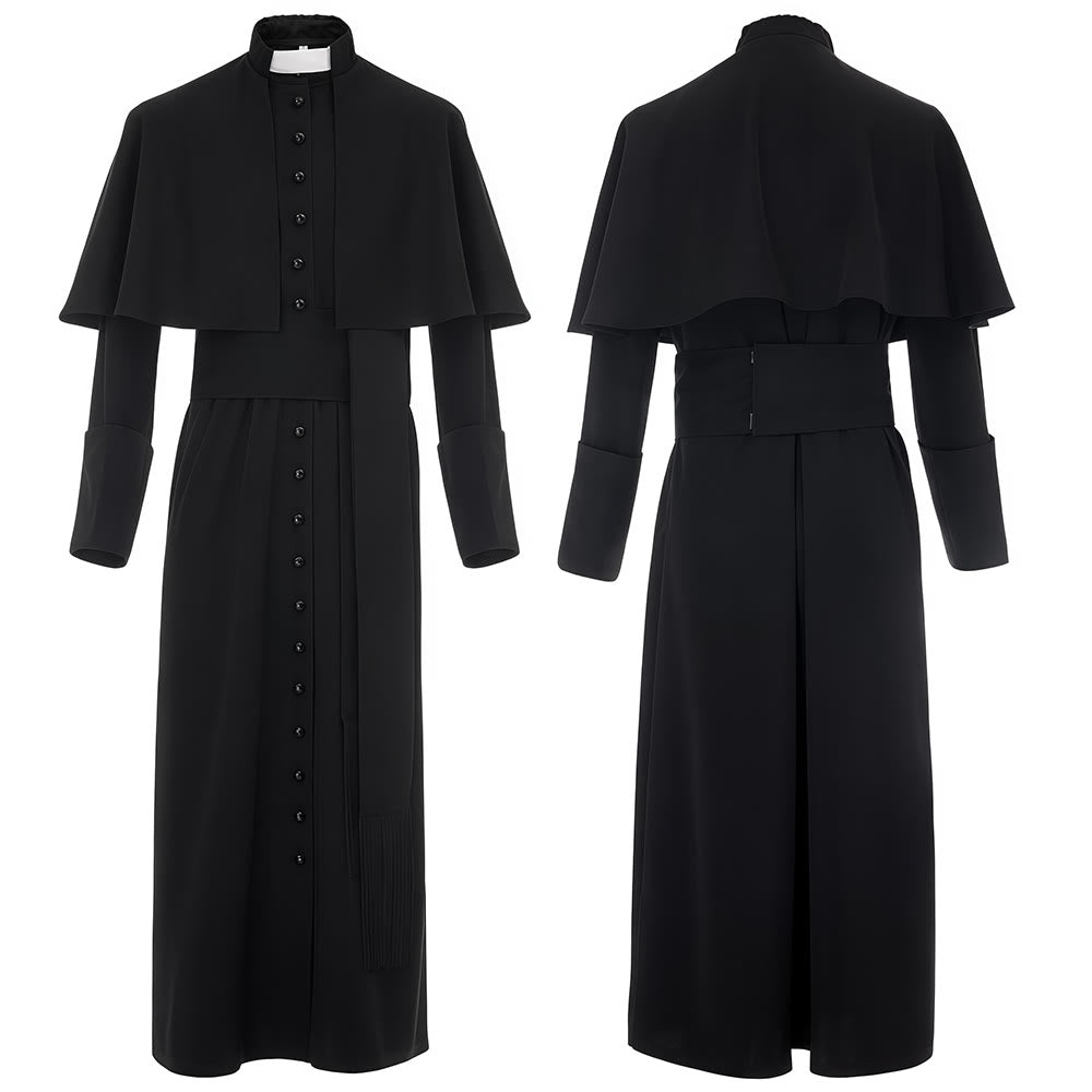 Christianartworkshop Multicolor Ceremonial Roman Soutane Cassock: Medieval Priest Aesthetics - image 3