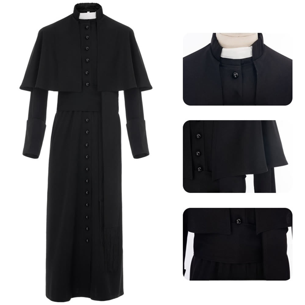 Christianartworkshop Multicolor Ceremonial Roman Soutane Cassock: Medieval Priest Aesthetics - image 9
