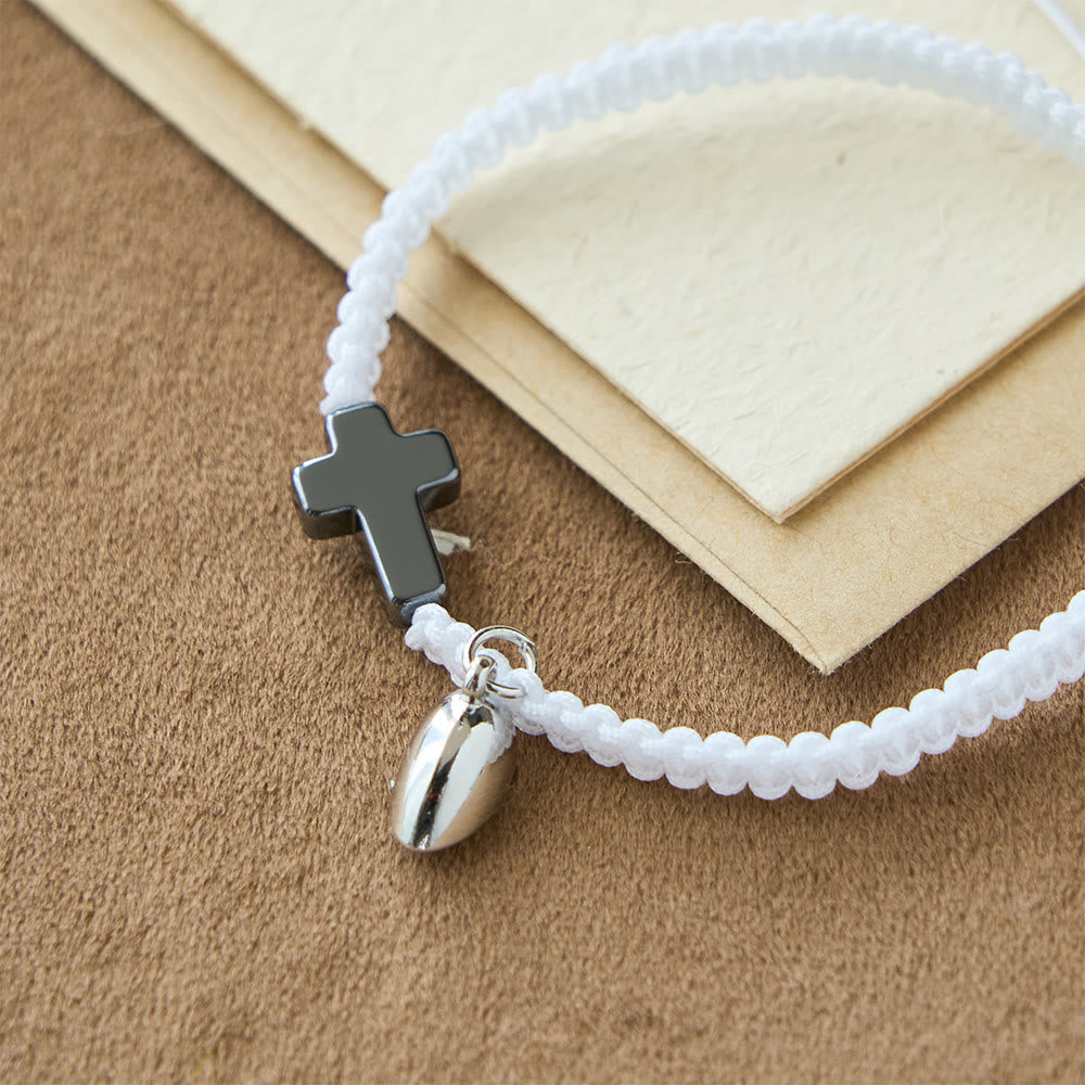 Christianartworkshop Magnetic Heart Cross Bracelet Set: A Symbol of Sacred Union and Enduring Love - image 12